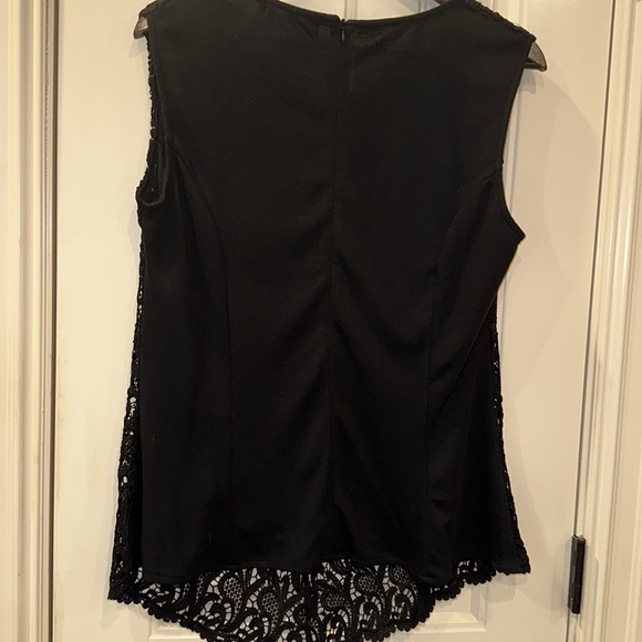 Lucky Lady sleeveless blouse black size xxl - Picture 2 of 5